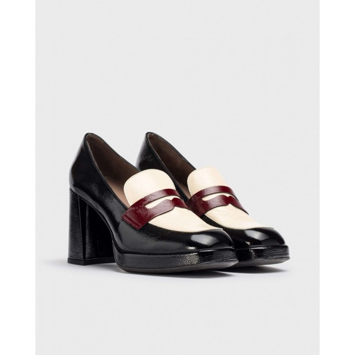 Zapatos Tacón Mujer Wonders Clark H-5925 Negro