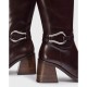 Botas Altas Mujer Wonders Mati L-1203 Marrón