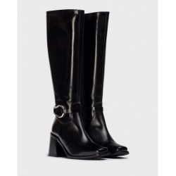 Botas Altas Mujer Wonders Mati L-1203 Negro