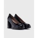 Zapatos Tacón Mujer Wonders Captain H-5921 Negro