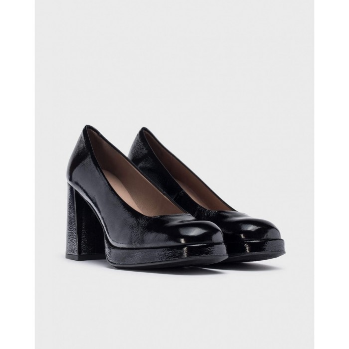 Zapatos Tacón Mujer Wonders Captain H-5921 Negro
