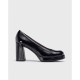 Zapatos Tacón Mujer Wonders Captain H-5921 Negro