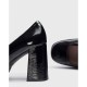 Zapatos Tacón Mujer Wonders Captain H-5921 Negro