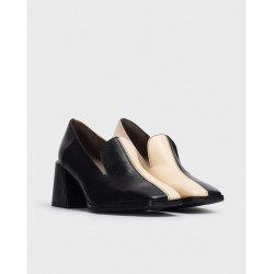Mocasín Mujer Wonders Fiodor H-4344 Bicolor Negro