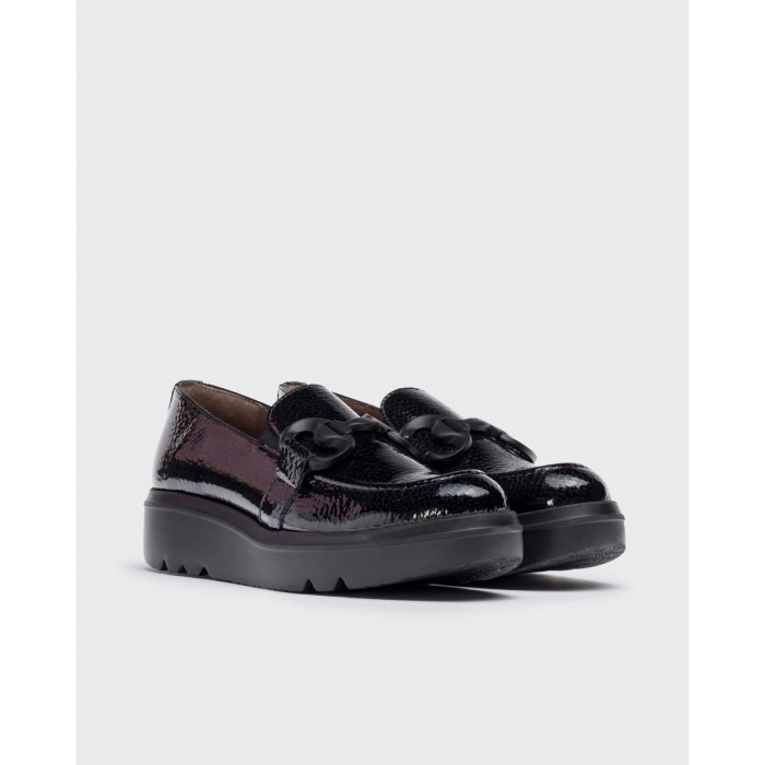 Mocasín Mujer Wonders Mira A-2821 Negro
