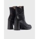 Botines Tacón Mujer Wonders Santo H-5923 Negro