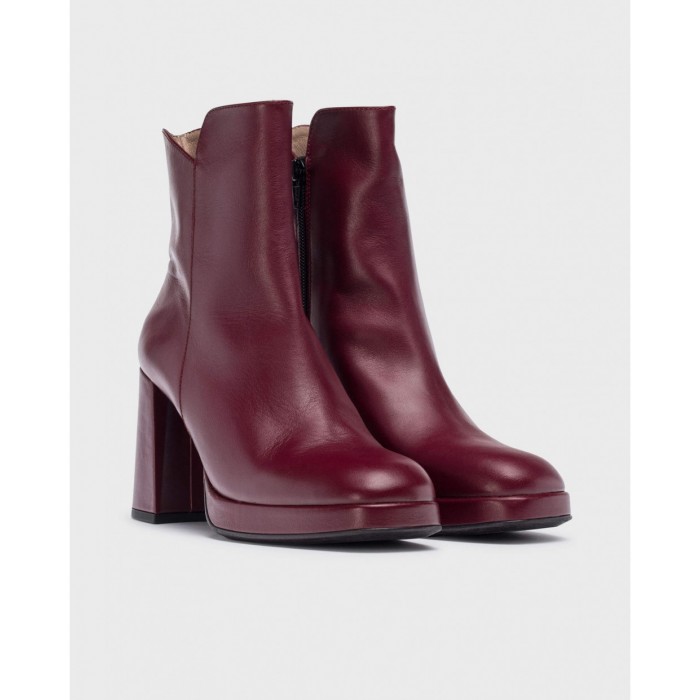 Botines Mujer Wonders Santo H-5923 Burdeos