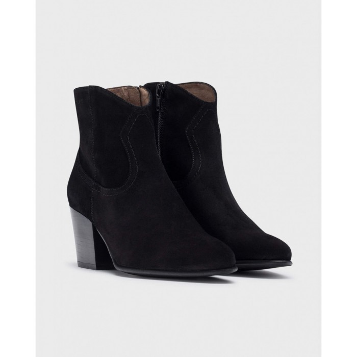 Botines Mujer Wonders Cane I-8912 Negro