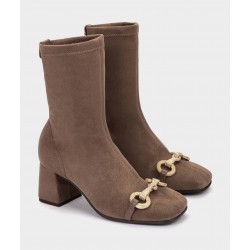 Botines de tacón Pedro Miralles Apolo Taupe