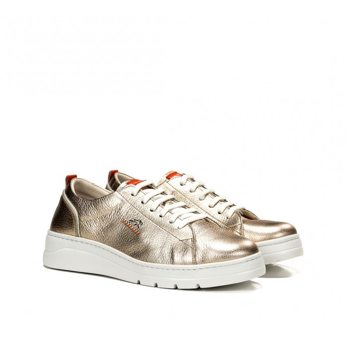 Zapatos Deportivos Mujer Fluchos Pompas F1917 Dorado