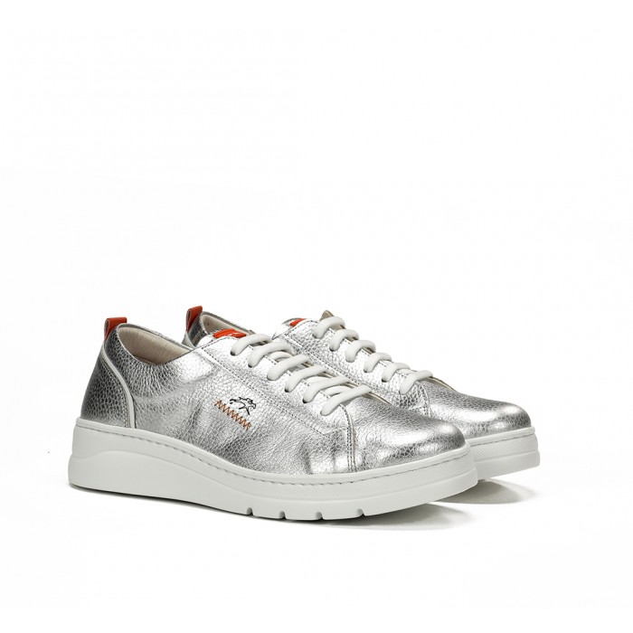 Zapatos Deportivos mujer Fluchos Pompas F1917 Plata