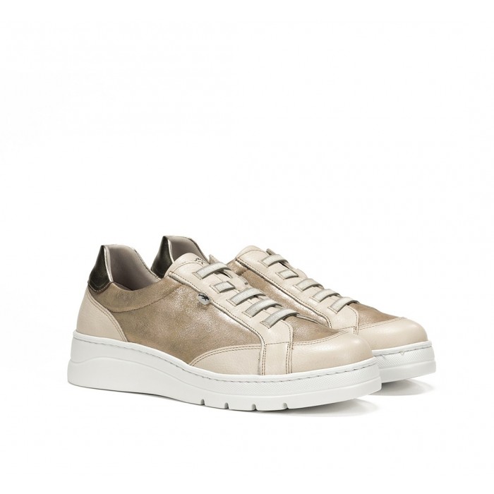Zapatos Deportivos Mujer Fluchos Pompas F1918 Taupe