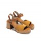 Sandalias Tacón Mujer Dorking Diamond D9283 Amarilla