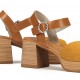 Sandalias Tacón Mujer Dorking Diamond D9283 Amarilla