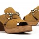 Sandalias Tacón Mujer Dorking Diamond D9284 Marrón