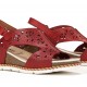 Sandalias Mujer Dorking Gold D9319 Roja