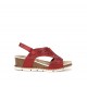 Sandalias Mujer Dorking Gold D9319 Roja