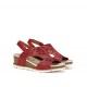 Sandalias Mujer Dorking Gold D9319 Roja