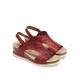 Sandalias Mujer Dorking Gold D9319 Roja