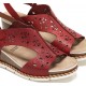 Sandalias Mujer Dorking Gold D9319 Roja