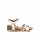 Sandalias Mujer Dorking Gold D9320 Blanco