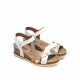 Sandalias Mujer Dorking Gold D9320 Blanco