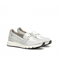 Zapatos Mocasines Mujer Dorking Serena D9047 Plata