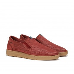 Zapatos Mocasines Hombre Fluchos Leo F1946 Rojo