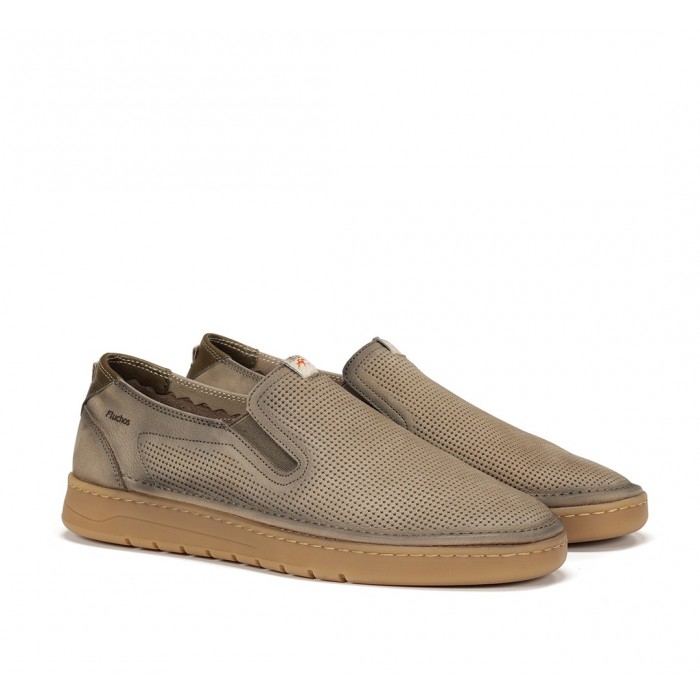 Zapatos Mocasines Hombre Fluchos Leo F1946 Gris