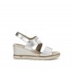 Sandalias Cuña Mujer Fluchos Smash F1973 Plata