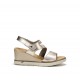 Sandalias Cuña Mujer Fluchos Smash F1973 Dorada