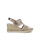 Sandalias Cuña Mujer Fluchos Smash F1972 Taupe
