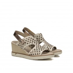 Sandalias Cuña Mujer Fluchos Smash F1972 Taupe