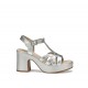 Sandalias Tacón Mujer  Dorking Jessy D9276 Plata