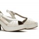 Sandalias Tacón Mujer Dorking Jessy D9278 Blanca