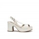 Sandalias Tacón Mujer Dorking Jessy D9278 Blanca