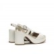 Sandalias Tacón Mujer Dorking Jessy D9278 Blanca