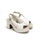 Sandalias Tacón Mujer Dorking Jessy D9278 Blanca