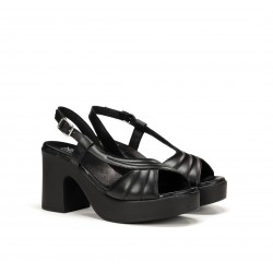 Sandalias Tacón Mujer Dorking Jessy D9278 Negra