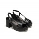 Sandalias Tacón Mujer Dorking Jessy D9278 Negra