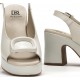 Sandalias Tacón Mujer Dorking Jessy D9280 Blanca
