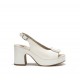 Sandalias Tacón Mujer Dorking Jessy D9280 Blanca