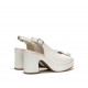Sandalias Tacón Mujer Dorking Jessy D9280 Blanca