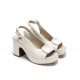 Sandalias Tacón Mujer Dorking Jessy D9280 Blanca