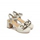 Sandalias Tacón Mujer Dorking Lyra  D9253 Blanco