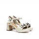 Sandalias Tacón Mujer Dorking Lyra  D9253 Blanco