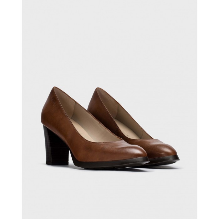 Zapatos Tacón Mujer Wonders Fenix L-1101 Cuero