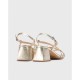 Sandalias Tacón Mujer Wonders Sofia H-6101 Platino