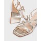 Sandalias Tacón Mujer Wonders Sofia H-6101 Platino