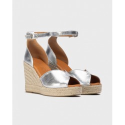 Sandalias Mujer Wonders Manly YH-PI609 Plata